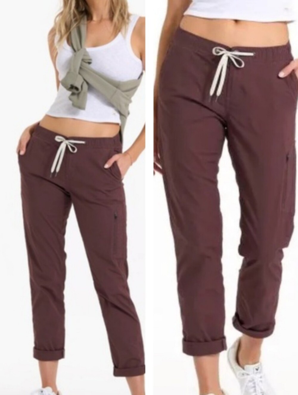 Vuori Women's Chestnut Ripstop Pants NWT Performance Outdoors Hiking Casual HTF